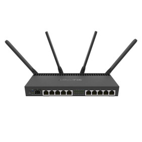 Mikrotik rb4011igs 5hacq2hnd-in router inalámbrico gigabit ethernet doble banda (2,4 ghz / 5 ghz) negro