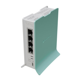 Mikrotik hap router inalámbrico gigabit ethernet banda única (2,4 ghz) verde, blanco