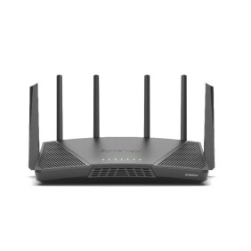 Synology rt6600ax router wifi6 1xwan 3xgbe 1x2.5gb router inalámbrico tribanda (2,4 ghz/5 ghz/5 ghz) negro