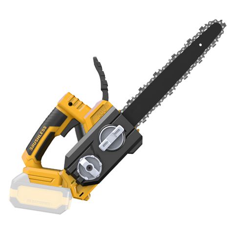 Blim Sierra De Podar 20V - Cuchilla De 12" - Pantalla Lcd - Motor Sin Escobillas - Bateria No Incluida - Maletin De Transporte - Color Negro Y Amarillo