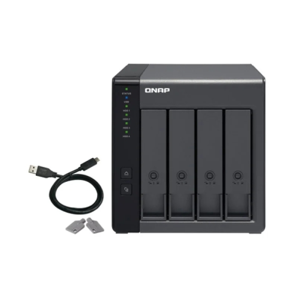 Qnap Tr-004 Caja De Expansion Raid Usb 3.0 - 4 Bahias 2.5", 3.5" - Ventilador 120Mm