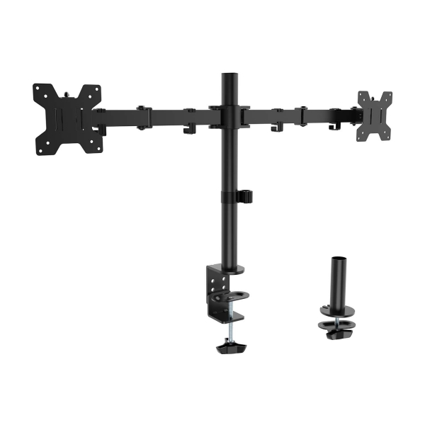 Aisens Soporte De Mesa Eco Giratorio E Inclinable Para Monitor/Tv 10Kg (3 Pivotes - 2 Brazos) De 17-32" - Color Negro