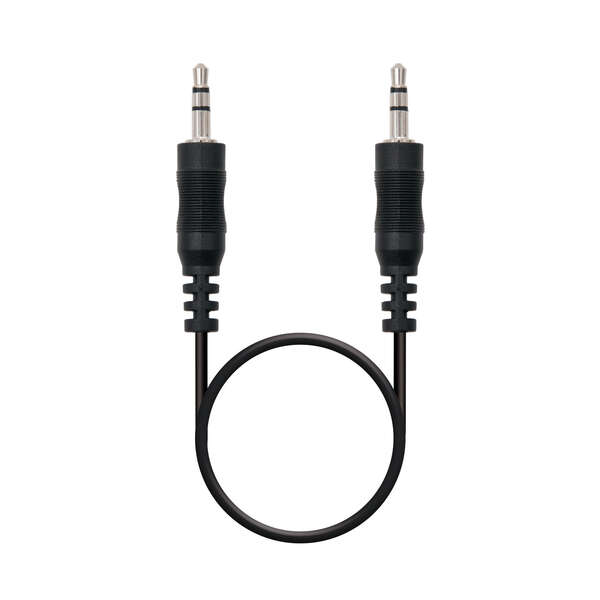 Nanocable Cable Audio Estereo Jack 3.5Mm Macho A Jack 3.5Mm Macho 0.30M - Color Negro