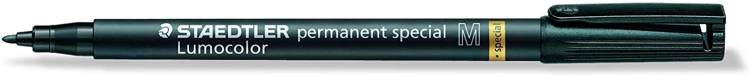 Staedtler Lumocolor Permanent Special 319 Rotulador Permanente - Punta De 1Mm Aprox - Secado Rapido - Resistente A La Luminosidad - Color Negro