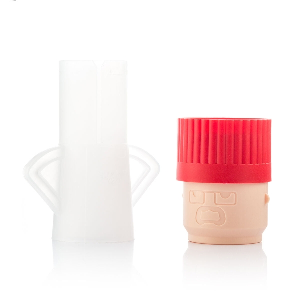 Innovagoods Fuming Chef Limpiador De Microondas - Polipropileno - Uso Con Agua Y Vinagre - Facil De Limpiar - Indicador De Nivel - 6.5X15.5X11Cm - Color Blanco