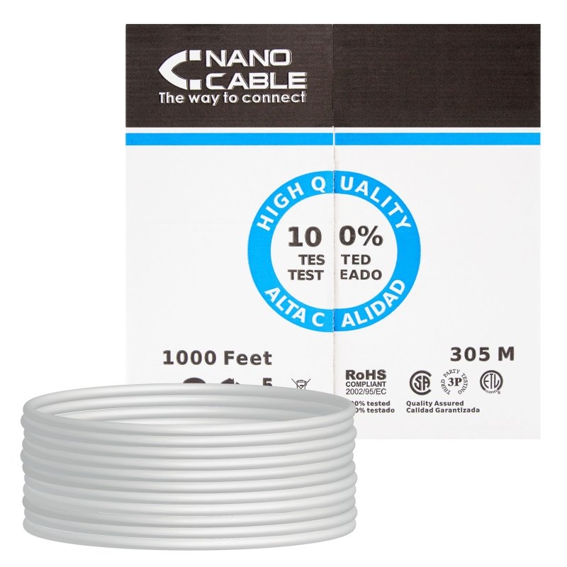 Nanocable Bobina Cable Rj45 Cat5E Utp Rigido 305M