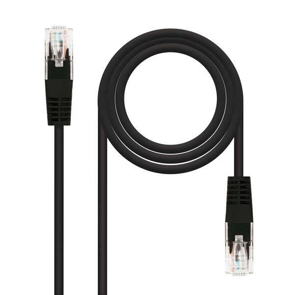 Nanocable Cable Red Latiguillo Rj45 Cat.6 Utp Awg24 - 25 Cm - Color Negro