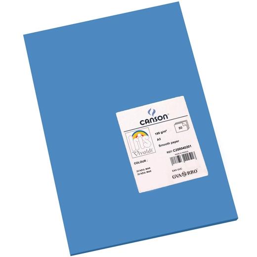 Iris Cartulina 297X420Mm 185Gr Azul Mar -50U-