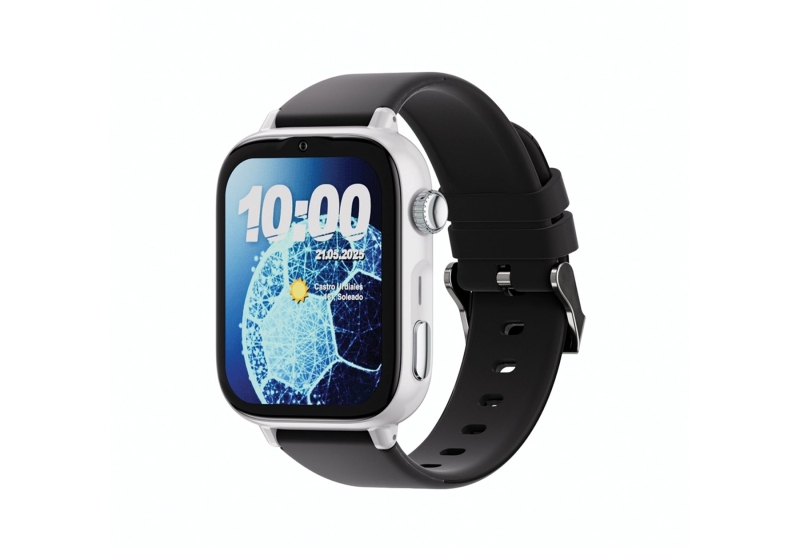 Savefamily Reloj Inteligente Smartwatch Infantil Savewatch Plus 2 - Pantalla Amoled - Carcasa Blanca - Correa Silicona Negra