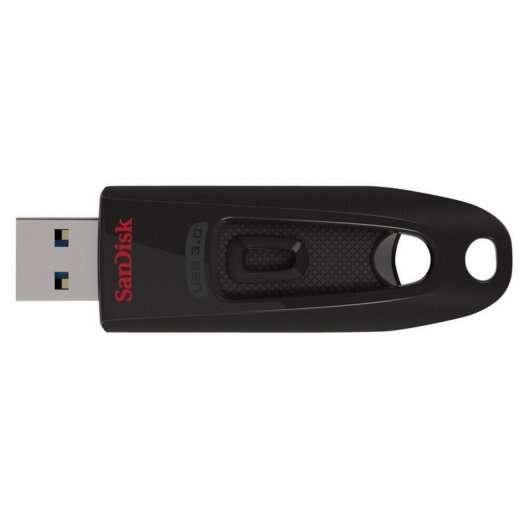 Sandisk Cruzer Ultra Memoria Usb 3.0 128Gb - Hasta 80Mb/S De Transferencia - Color Negro (Pendrive)