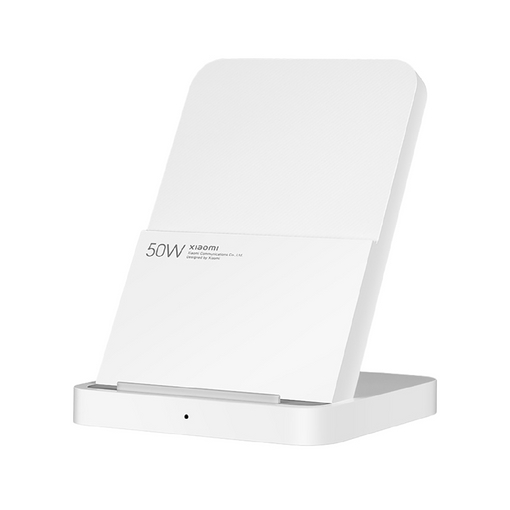 Xiaomi 50W Wireless Charging Stand Pro Cargador Inalambrico - Hypercharge 50W - Soporte Inclinado Ergonomico - Ventilacion Activa Silenciosa - Compatible Con Qi - Carga Rapida Para Xiaomi / Iphone / Samsung - Color Blanco