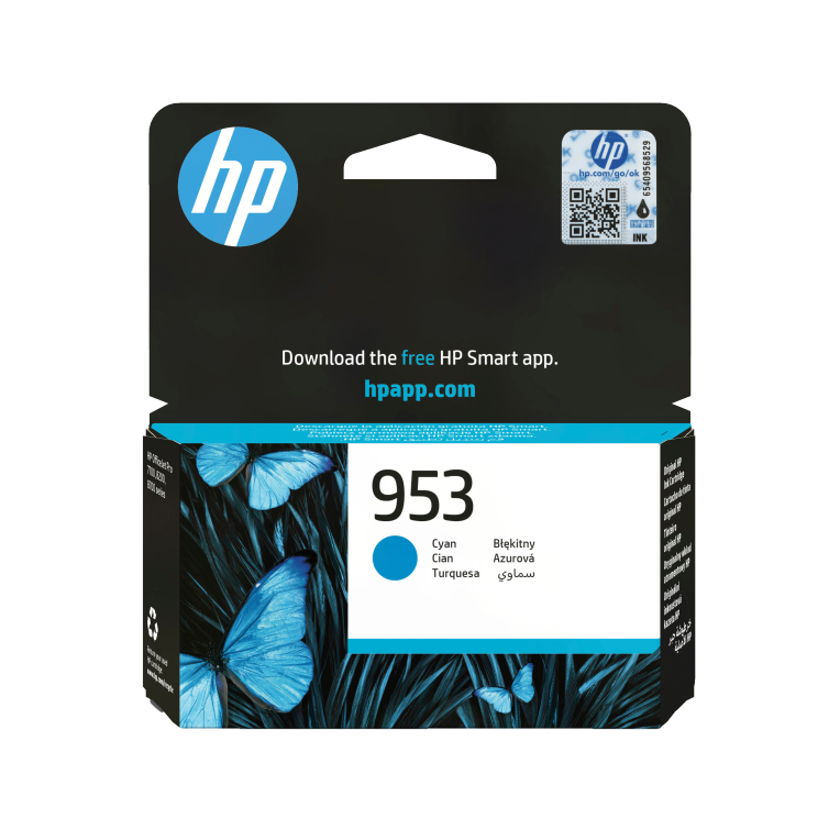 Hp Cartucho De Tinta Original 953 Cian