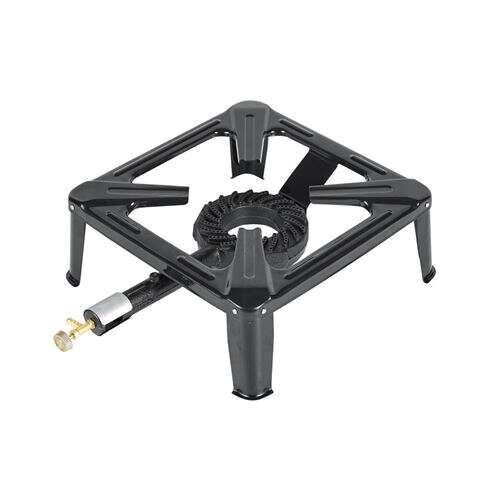 Muvip Cocina De Gas 1 Fuego - Quemador De Hierro Fundido - 7Kw De Potencia - Llave De Regulacion De Gas