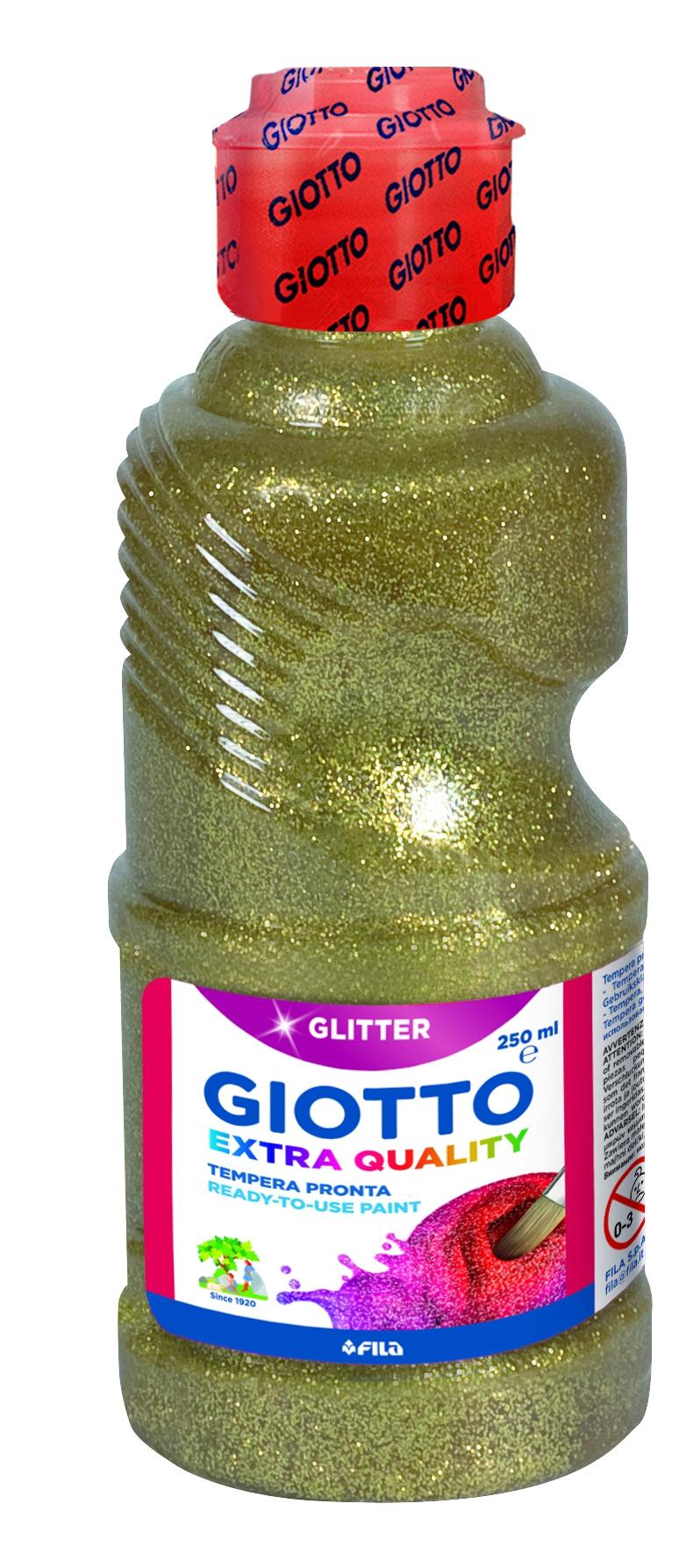 Giotto Témpera Glitter Oro Botella 250 Ml