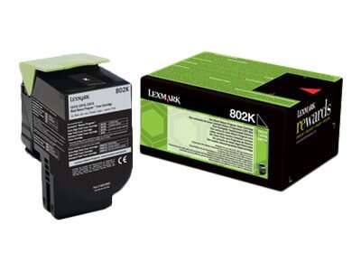 Lexmark Cx310/Cx410/Cx510 Negro Cartucho De Toner Original - 80C20K0/80C20Ke/802K