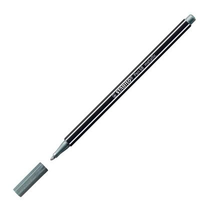 Stabilo Rotulador Pen 68 Metallic Plata Caja 10 Ud