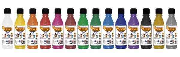 Jovi Pintura Plástica Jovidecor Acryl Botella De 250Ml Negro