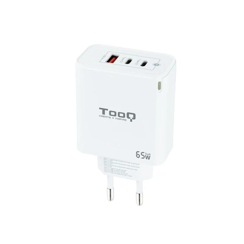 Tooq Cargador Pared Gan 2Xusb-C 1Xusb-A 45W+20W