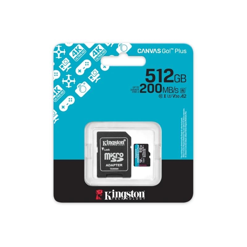 Kingston Microsd Canvas Go! Plus 4 512Gb 200 Mb-S