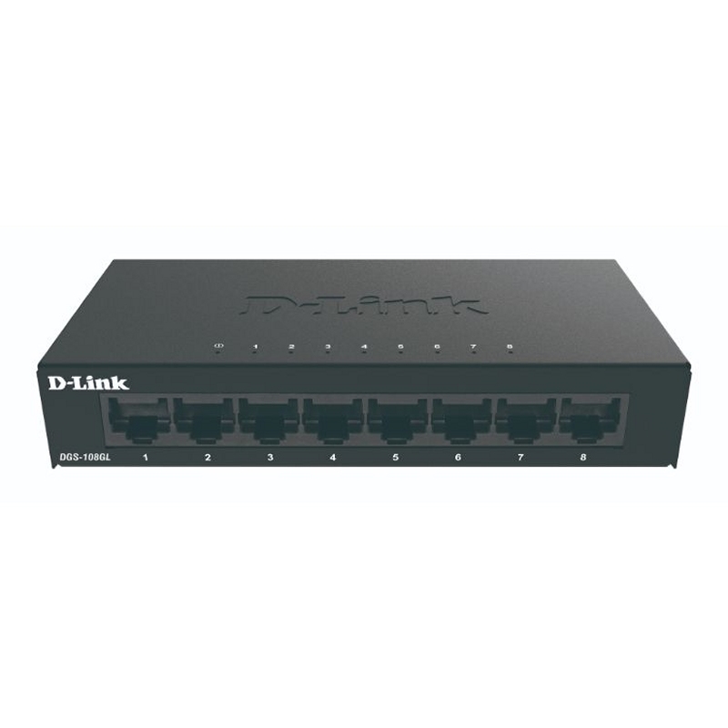 D-Link Dgs-108Gl Switch 8Xgb Metal Plug&Play
