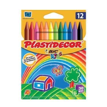 Plastidecor Ceras Kids Colores Surtidos Estuche 12 Ud