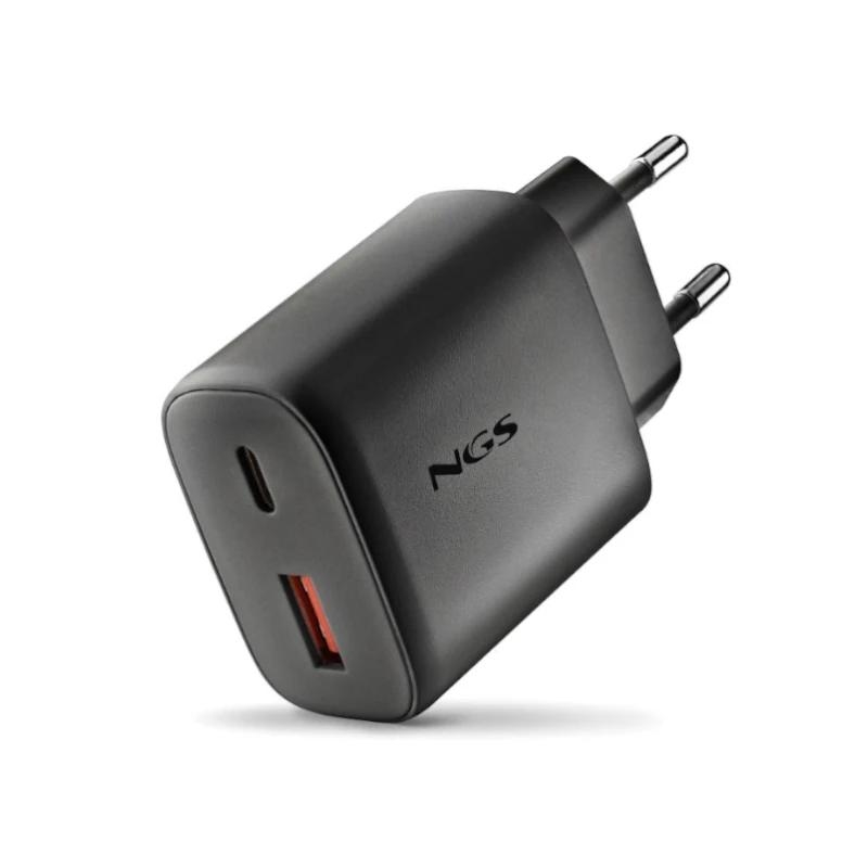 Ngs Cargador Gan Ultrarapido 45W Usb-C+ Usb-A