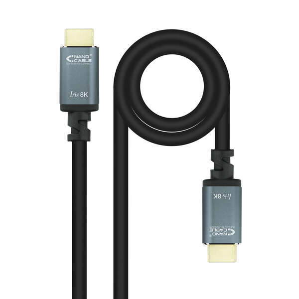 Nanocable Cable Hdmi 2.1 Iris 8K A/M-A/M - 5M - Color Negro