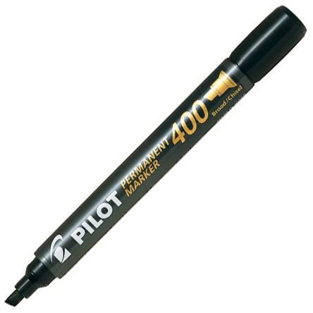 Pilot Marcador Permanente Sca-400 Punta Biselada Negro