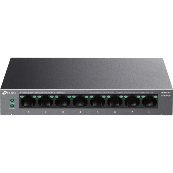 Tp-Link Tl-Ls108Gp Switch 8 Puertos 10/100/1000Mbps - Poe