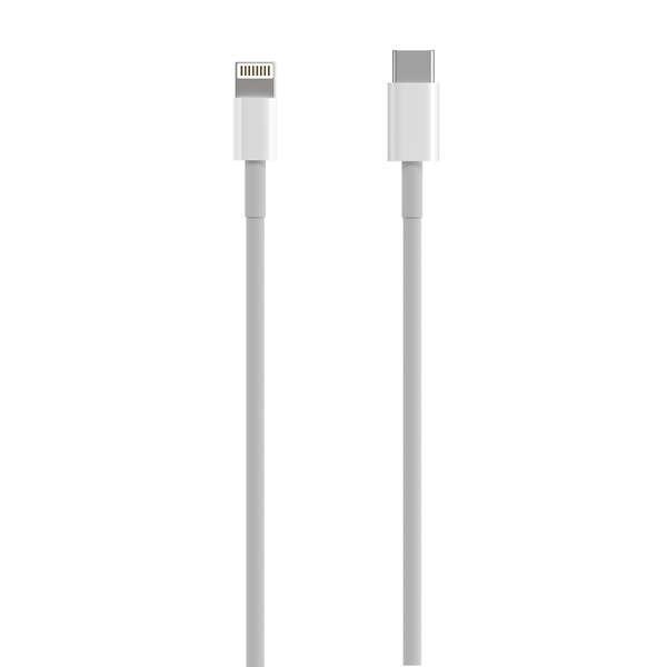 Aisens Cable Lightning A Usb-C Usb 2.0, Lightning/M-Usb-C/M - 0.5M - Color Blanco