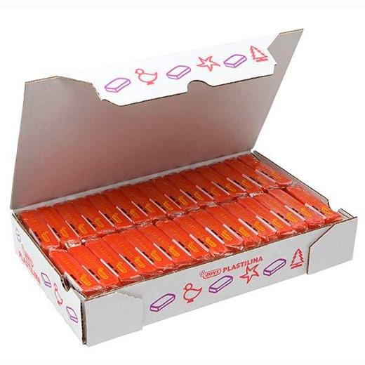Jovi Plastilina School Pastilla 50Gr Naranja Caja 30 Ud