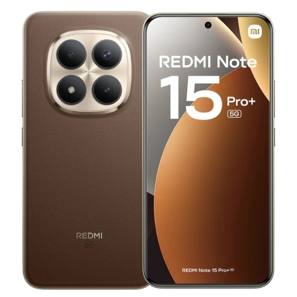 Xiaomi Redmi Note 15 Pro+ 5G Smartphone Pantalla Amoled 6.83" 1.5K 120Hz - 12Gb - 512Gb - Snapdragon 7S Gen 4 - Camara 200 Mp Ois + 8 Mp - Bateria 6500 Mah Con Carga 100W Hypercharge - Ip68 - Color Marron