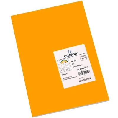 Iris Cartulina 297X420Mm 185Gr Naranja Fluor -50U-