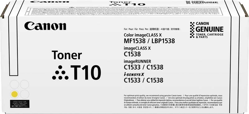 Canon T10 Amarillo Cartucho De Toner Original - 4563C001