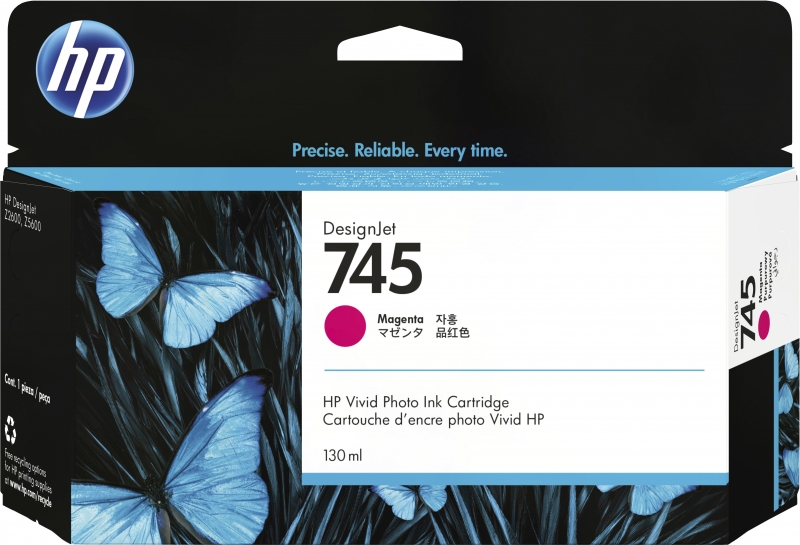 Hp F9J95A Magenta Cartucho De Tinta Original - 745