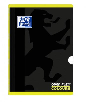 Oxford Libreta Grapada Openflex Colour 48H A4 90Gr 1 Línea 2M Tapa De Plástico Pack 10 Ud Lima