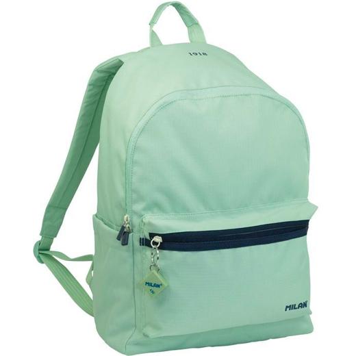 Milan Mochila Urbana Clásica 2 Cremalleras 22L Serie 1918 Verde