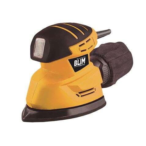 Blim Lijadora Orbital Tipo Mouse 130W - Velocidad Variable 0-15000Rpm - Sistema Extraccion Polvo - Incluye Maletin Con Accesorios