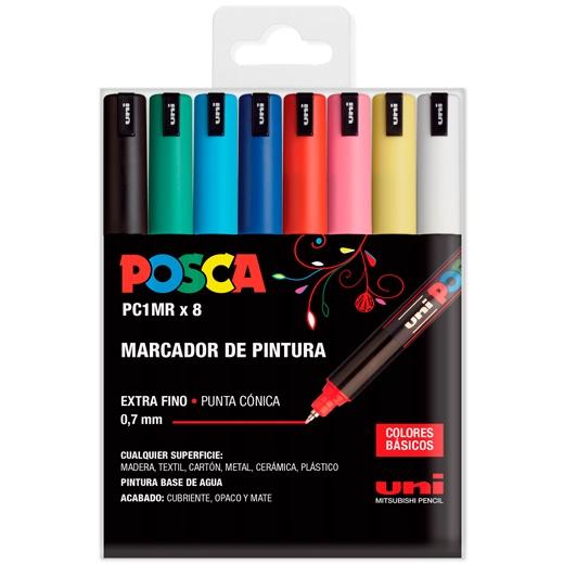 Posca Estuche Basic Marcador  Pc-1Mr/8C -8U-