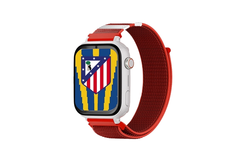 Savefamily Reloj Inteligente Smartwatch Infantil Savewatch Plus Edicion Atletico De Madrid Con Gps Y Llamada - Correa Tela Roja