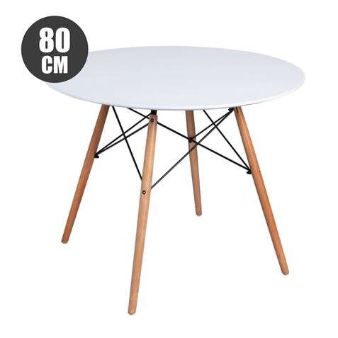 Muvip Mesa Redonda Design D500 80Cm - Color Blanco