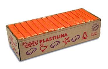 Jovi Plastilina Pastilla 350Gr Unicolor Naranja Caja 15 Ud