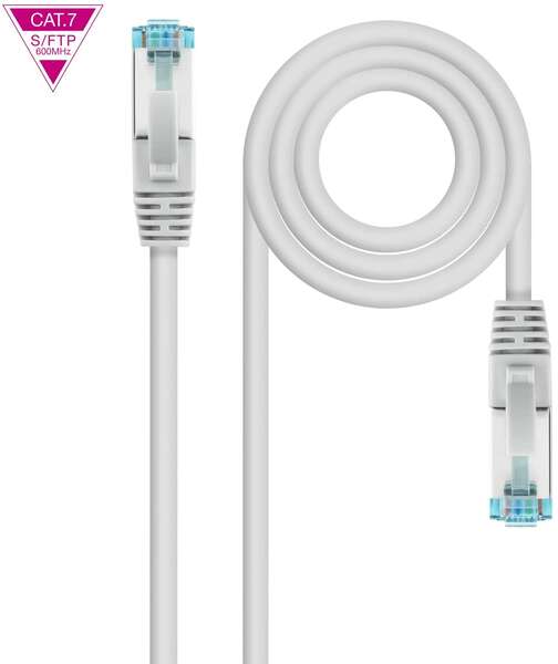 Nanocable Cable De Red Latiguillo Cat.7 600Mhz Lszh Sftp Pimf Awg26 0.30M