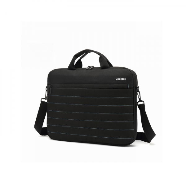 Coolbox Bag15-1N Maletin Para Portatil 15.6" - Acolchado Interior - 2 Compartimentos Y Bolsillo Exterior - Color Negro