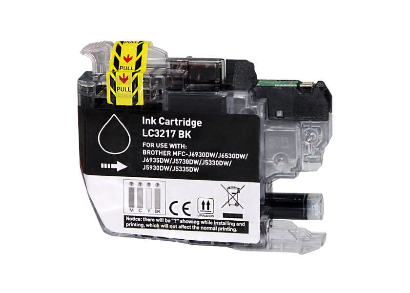 Bulk - Brother Lc3217 Negro Cartucho De Tinta Generico - Reemplaza Lc3217Bk