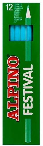 Alpino Lápices De Colores Festival Azul Claro Caja 12 Ud