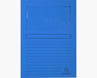 Exacompta Subcarpeta A4 Forever Con Ventana Azul Marino 120Gr -100U-