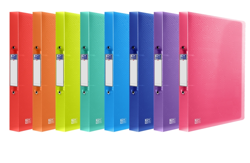 Oxford Urban A4 Carpeta De Anillas - Tapa De Plastico Translucido - Lomo De 40Mm - 2 Anillas De 30Mm - Colores Surtidos