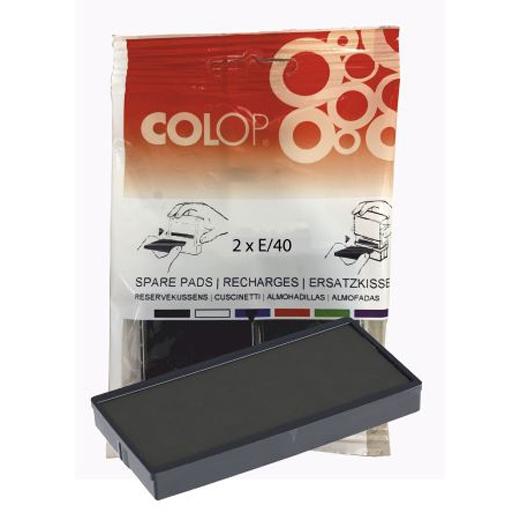 Colop Almohadilla E/40 Negro Blister -2U-