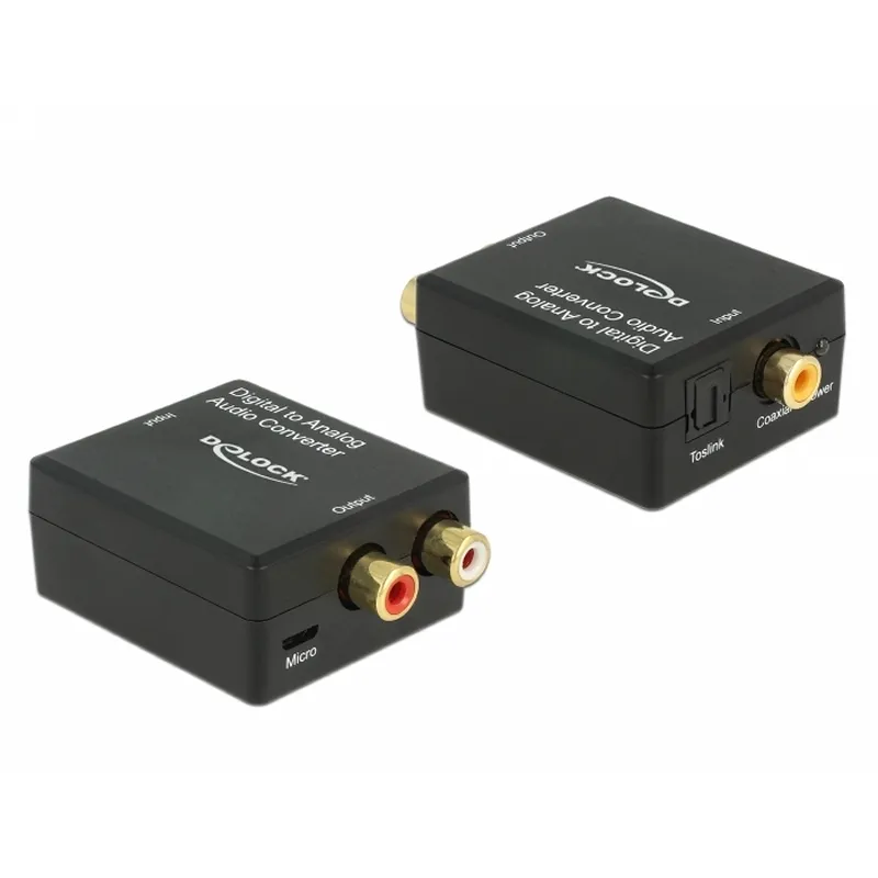 Delock Convertidor De Audio Digital Toslink A Rca